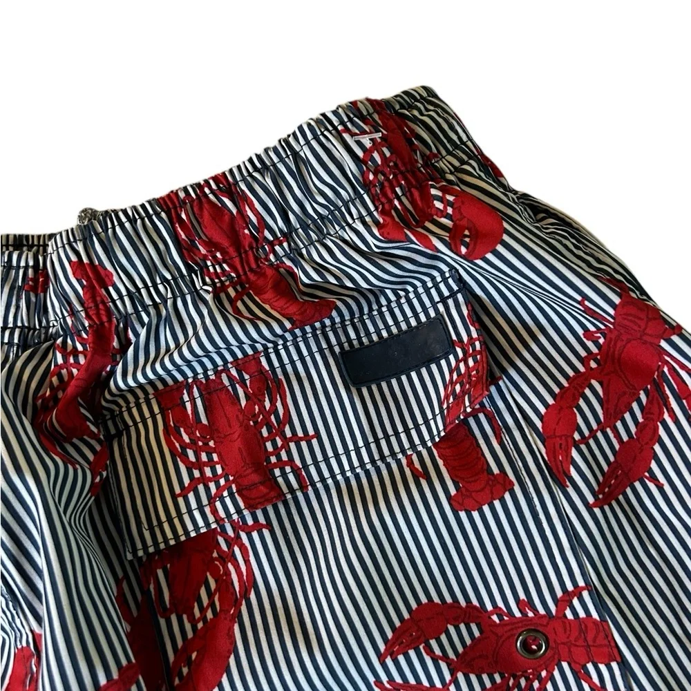RAINFOREST Men’s Striped Lobster Swimming Trunks